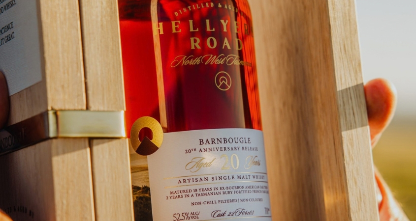 Barnbougle's 20th-anniversary single malt whisky from Hellyers Road Distillery